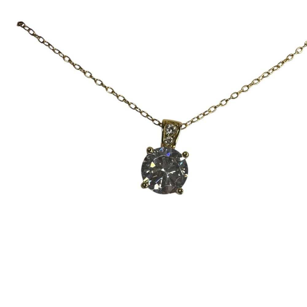 Giani Bernini Gold and Silver Necklace with Cubic Zirconia - Picture 3 of 4